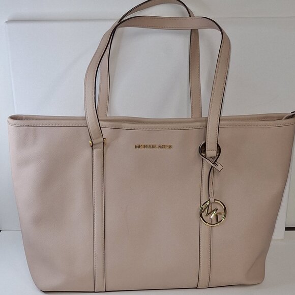 Michael Kors SADY Fawn Leather Bag Notebook Laptop Shoulder 35T7GD4T7L - Picture 2 of 13